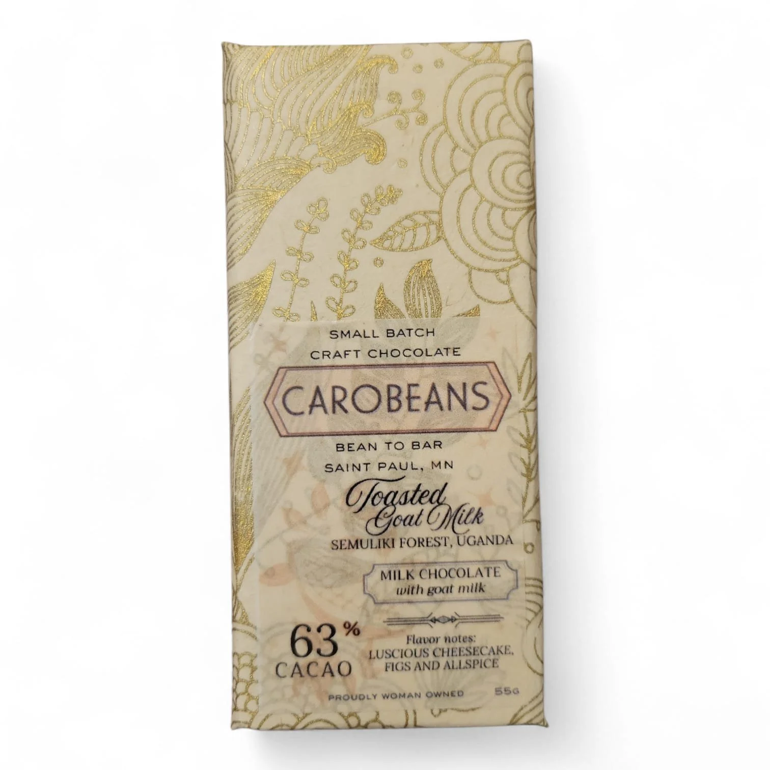 Carobeans 63% Toasted Goat Milk Chocolate