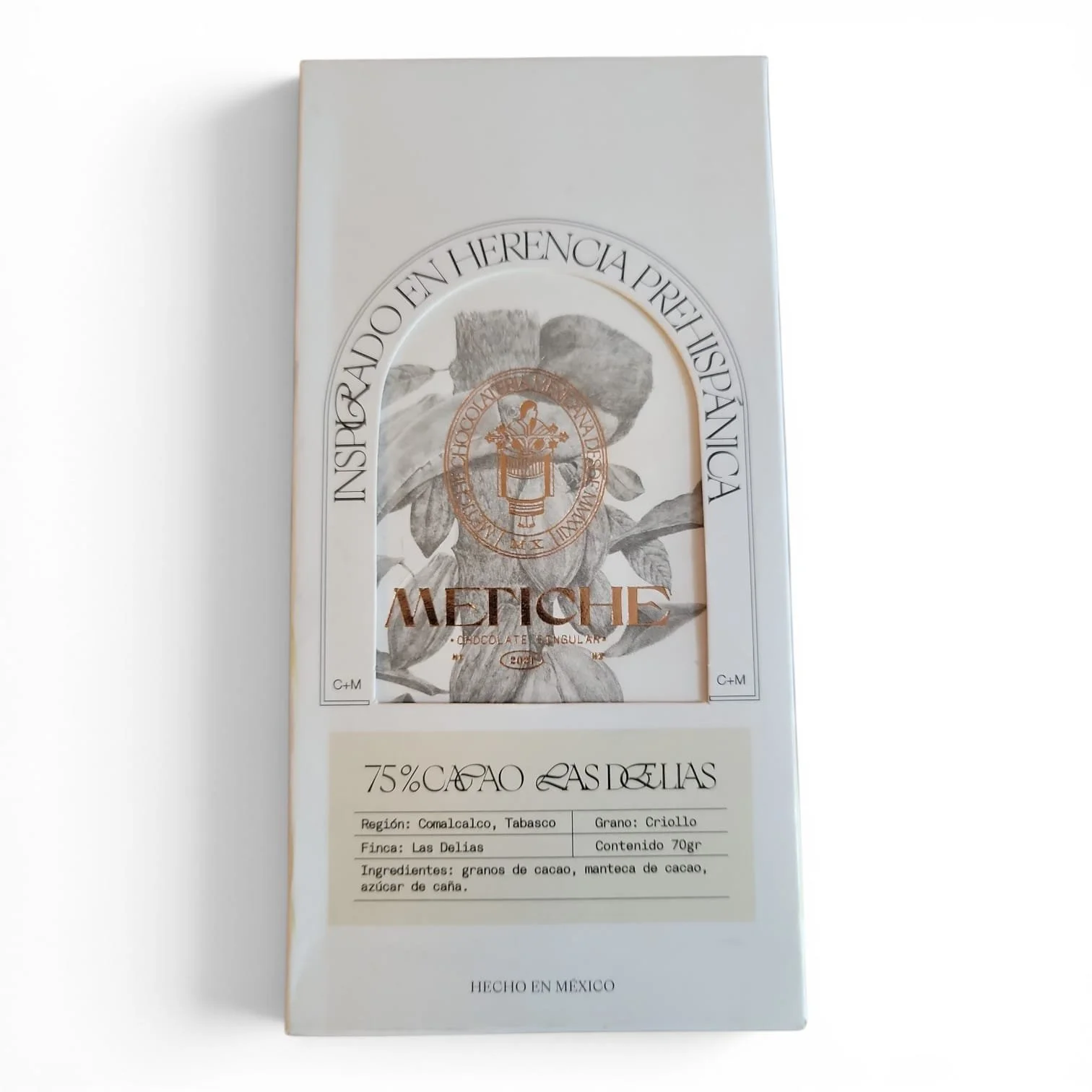 Metiche 75% Tabasco "Las Delias" Dark Chocolate