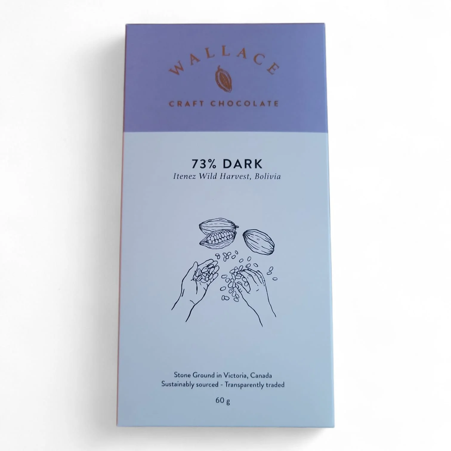 Wallace 73% Wild Bolivia Dark Chocolate