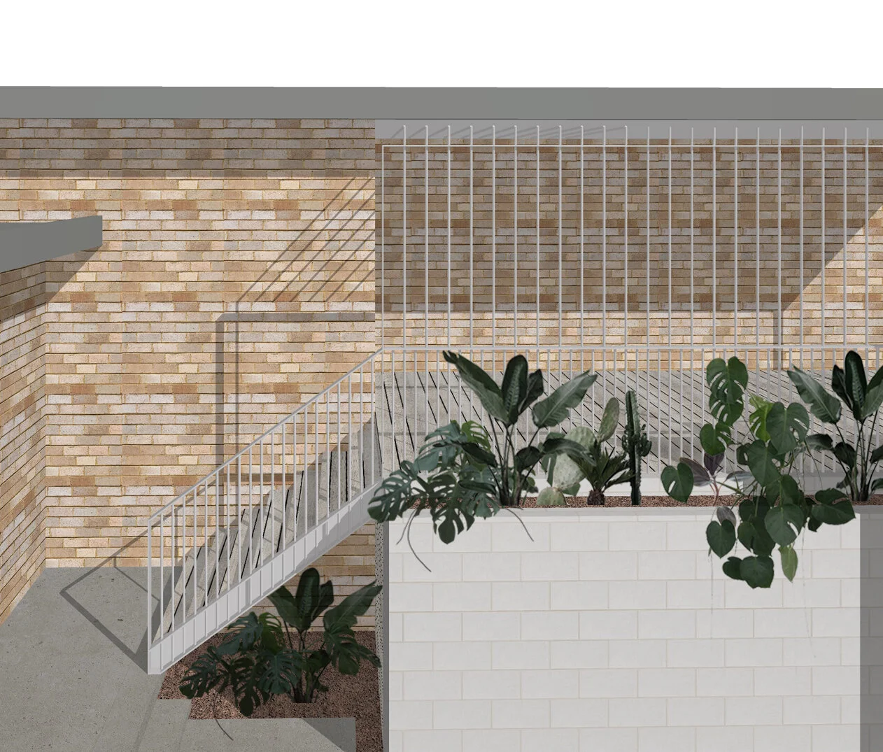 Staged alterations and addition works, commencing with external works, have begun on site for a modernist brick beauty overlooking Yowie Bay. More to come.