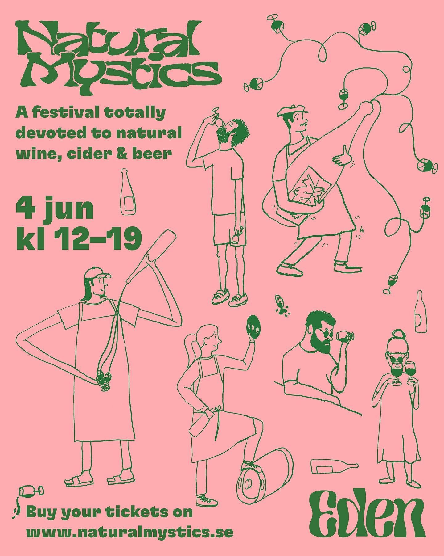 Countdown is on for @naturalmysticssweden, this years happiest festival, totally dedicated to natural wines, beers and ciders. Tickets been on sale for a month, and they&rsquo;re going quick, so get yours while you can!
&hellip;
Go to @naturalmystics