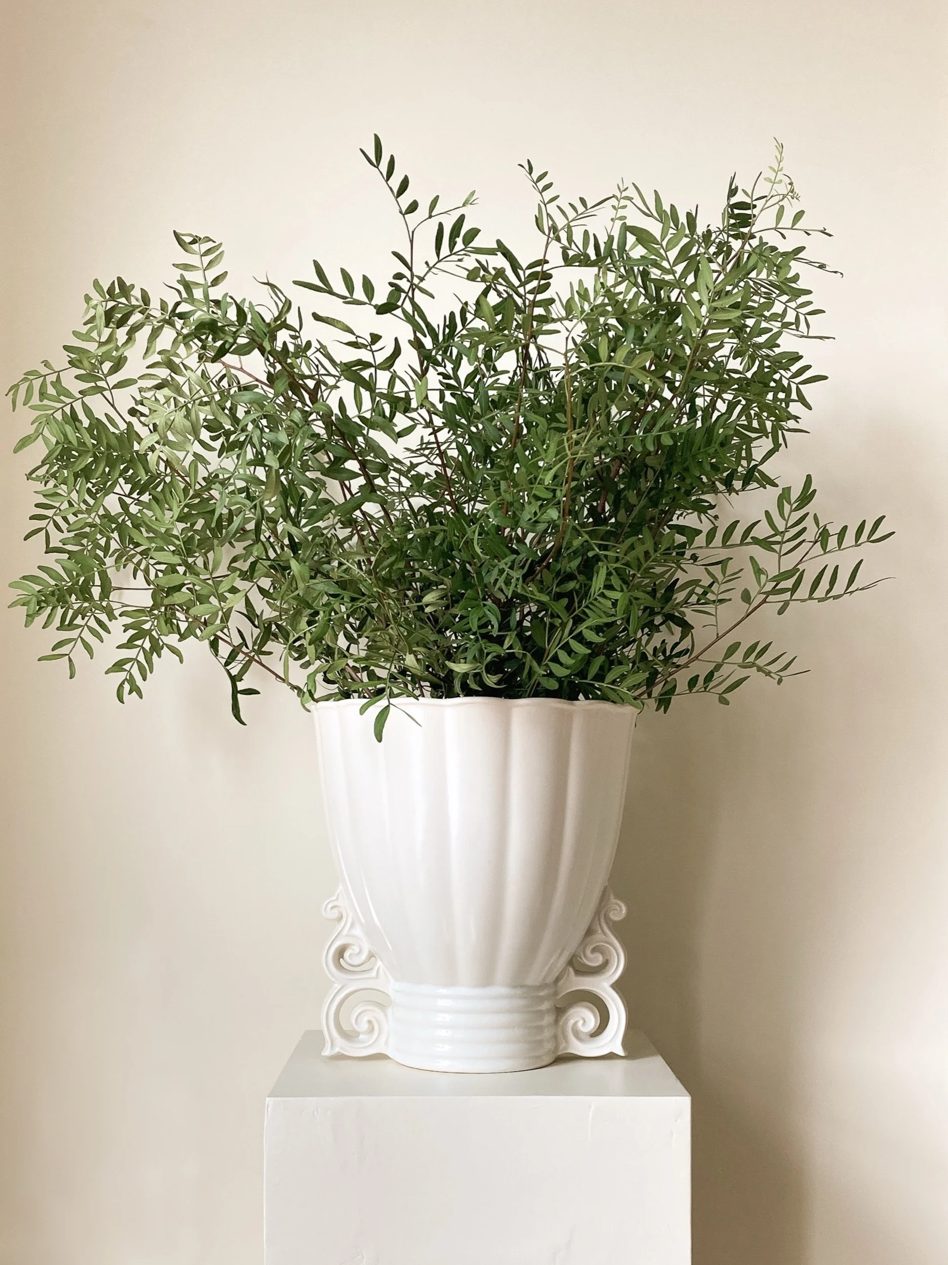 English Wade Pottery Large Creamware Vase c.1930