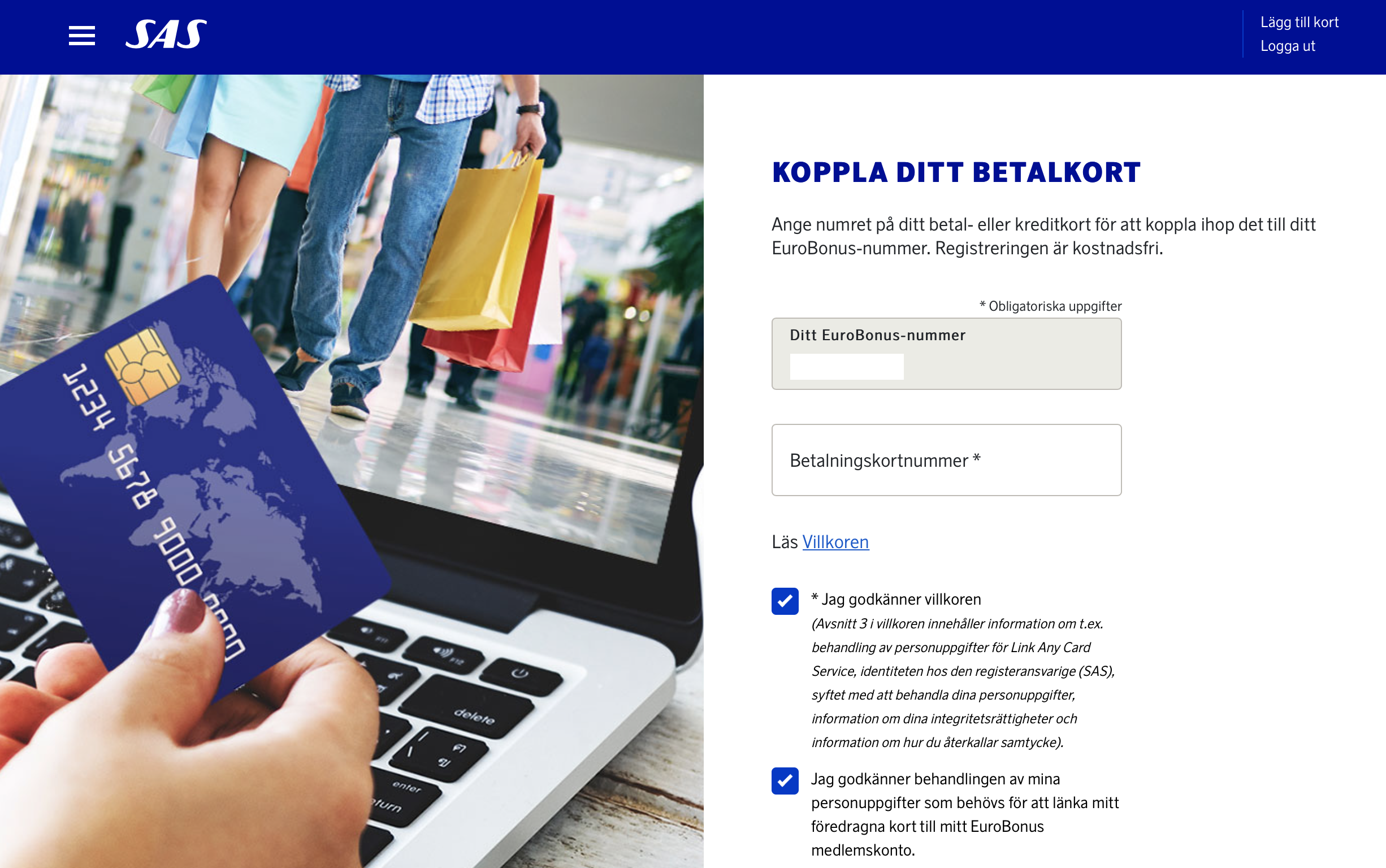 New Connect Any Debit Or Credit Card And Earn Sas Eurobonus