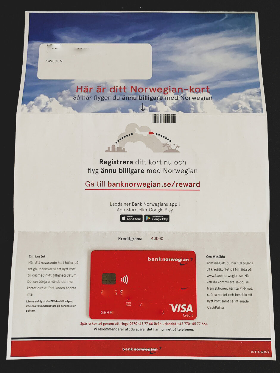 Bank Norwegian is cutting costs, new Visa cards are cheap! u2014 AirLapse