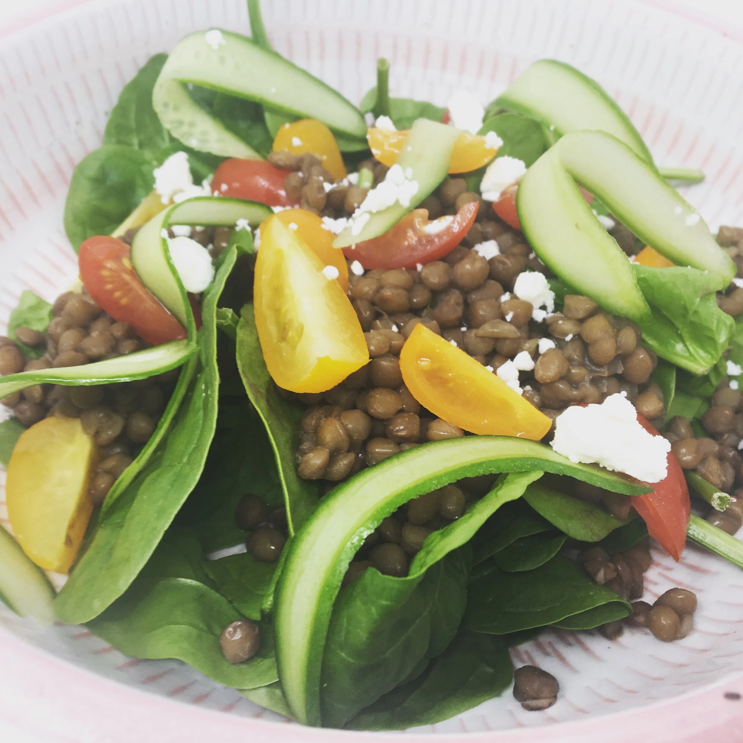 Lentil and goats cheese salad — Lisa Tarquini Nutrition