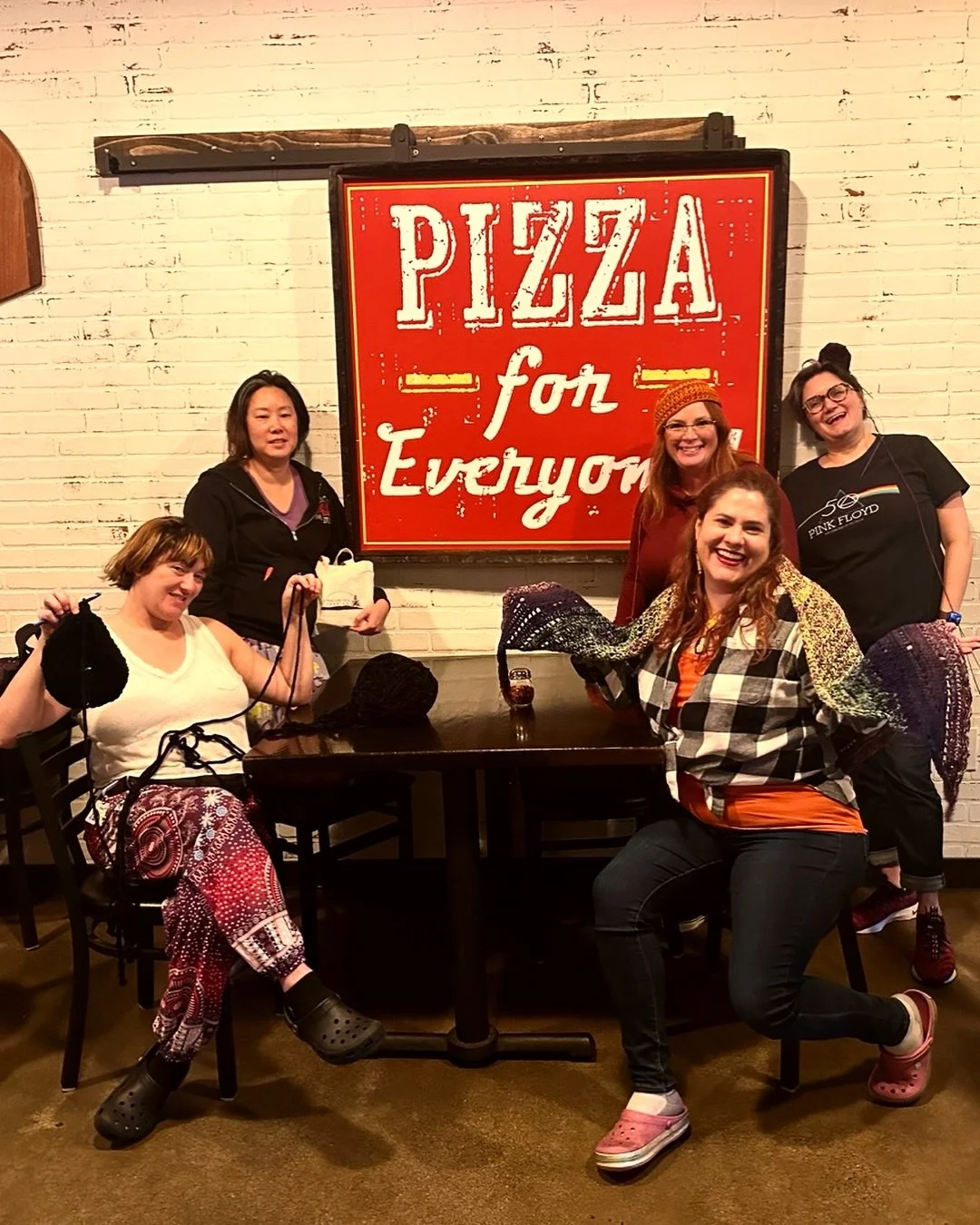 Find us again tomorrow at Long Bridge pizza. The Bay Area&rsquo;s funnest yarn social since 2019 #crochet + #knit + #community = #YAAHSyarnsocial

#stitchnbitch
crocheters knitters bayareaartist
bayareaevents artsocial creativemeetup communitysupport