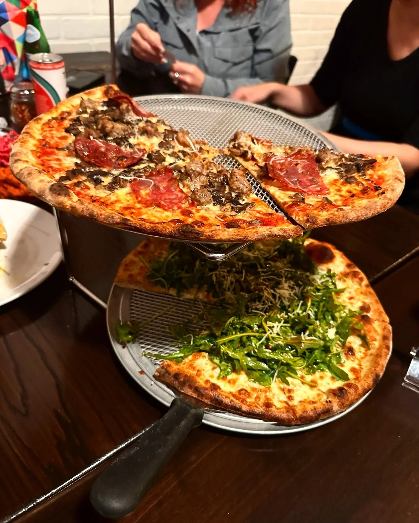 But the eternal question is: what pizza should I order at Long Bridge for tomorrow night&rsquo;s YAAHS Yarn social? Everything they serve is fantastic and I always have a bit of decision paralysis when eating there 😅 #crochet + #knit + #community = 