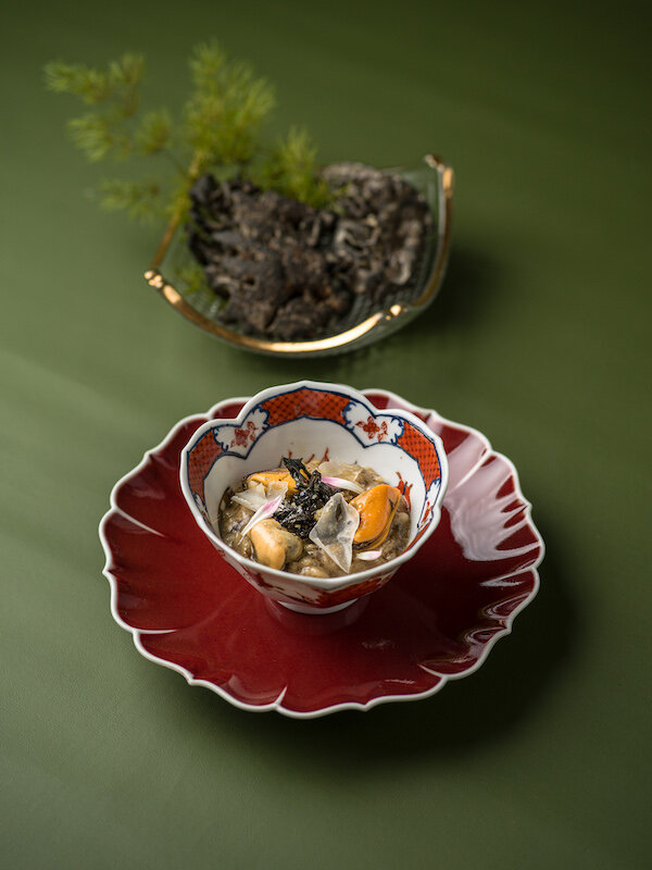 Seaweed risotto, mussels, ganba fungus2.jpg