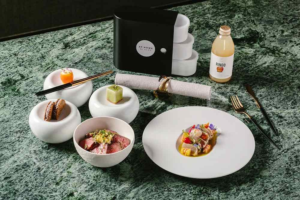 This is what you get when you order from One Michelin-Starred Andō’s home dining experience by Chef Agustin Balbi in Hong Kong