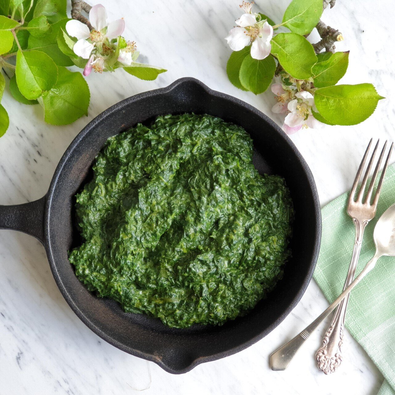 Creamed spinach (without cream)