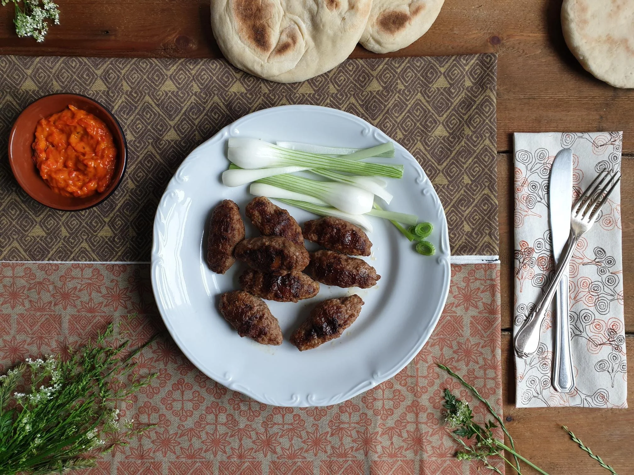 Ćevapčići (Grilled Minced Meat Sausages Of the Balkans)