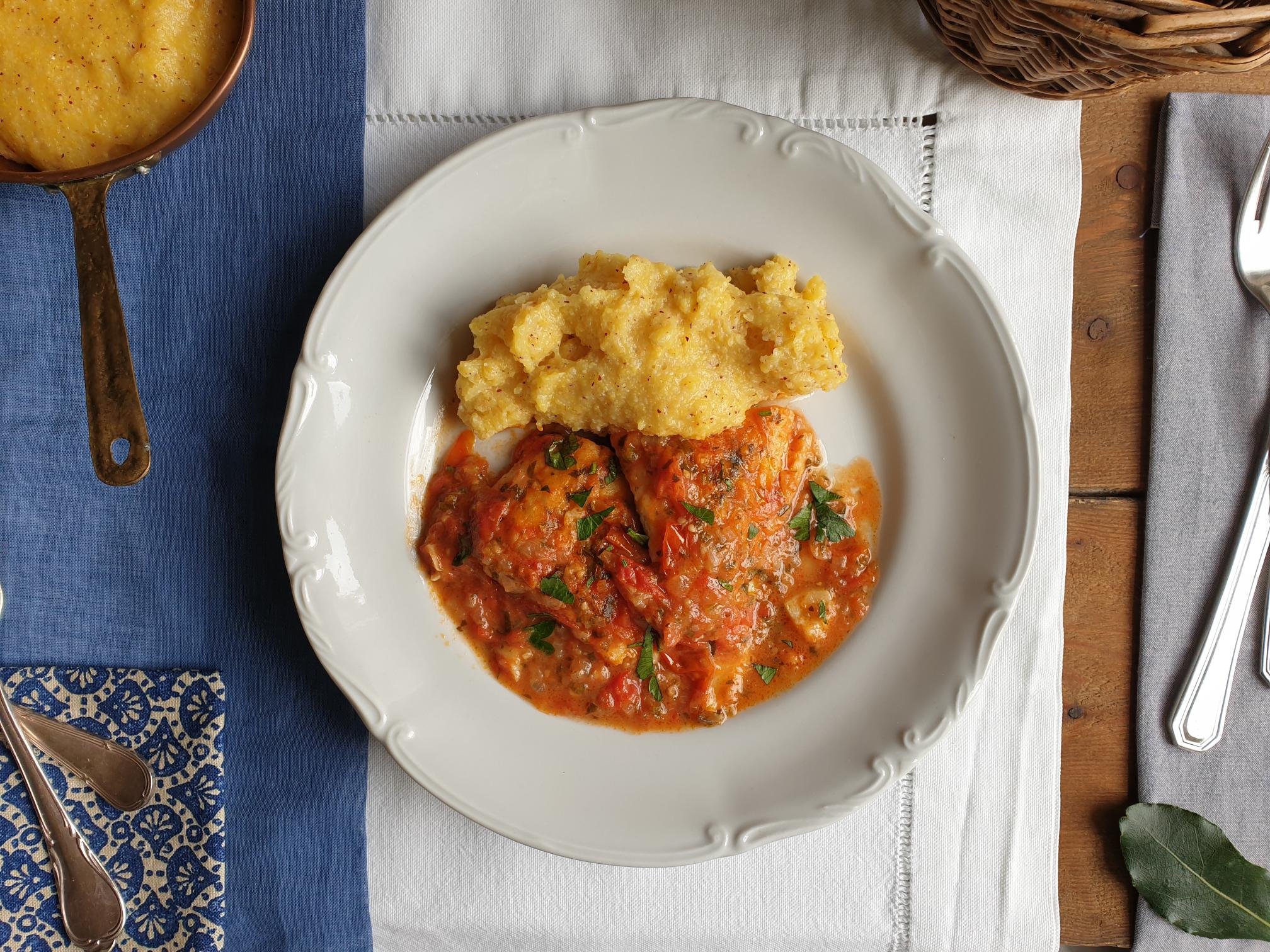 Salted Cod in tomato sauce Istrian Recipe