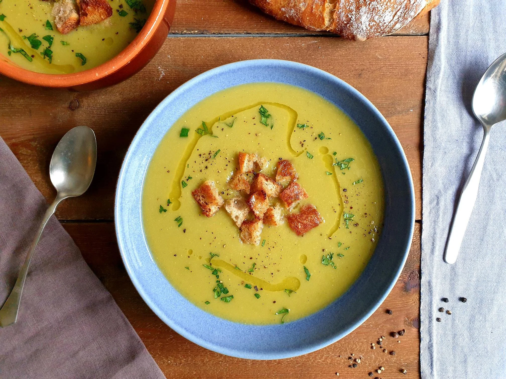 Green Split Peas Soup Istrian Recipe