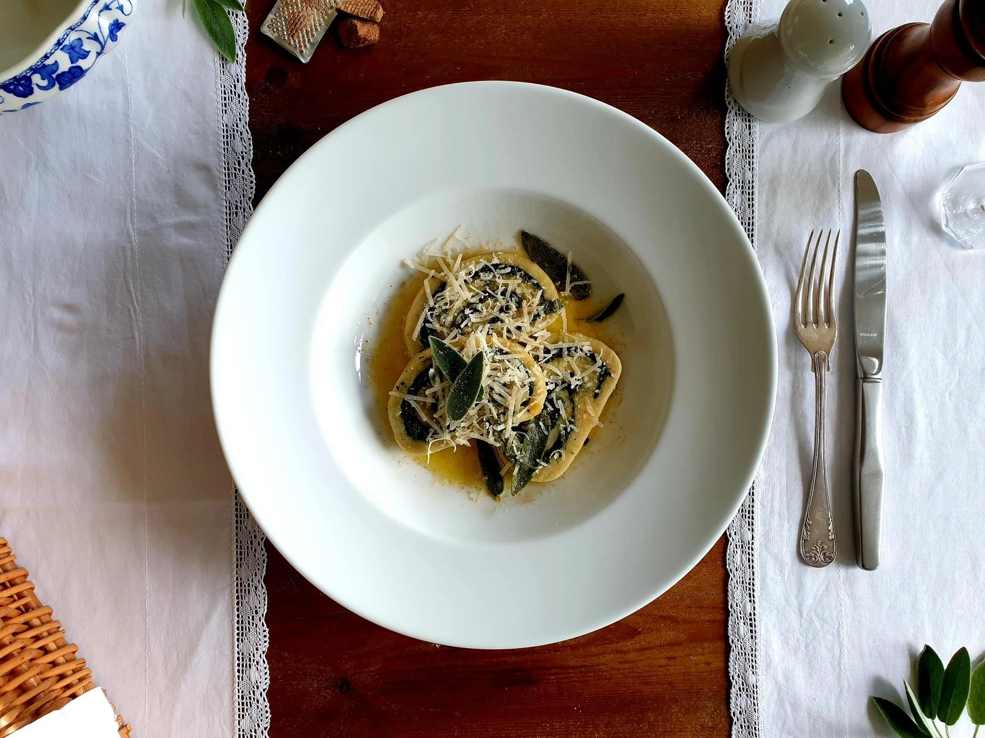 Spinach Roll made with Potato Gnocchi Dough Istrian Recipe