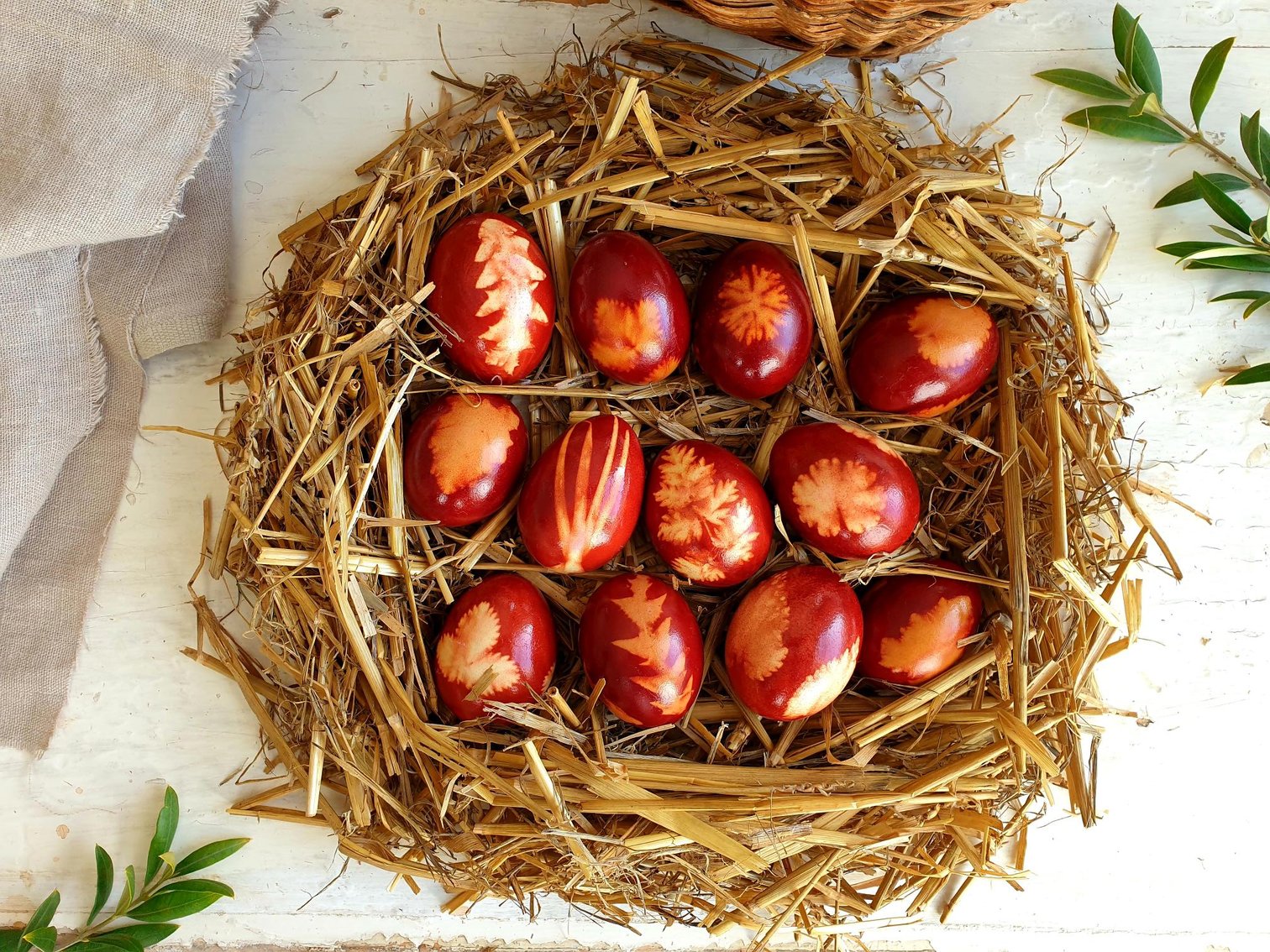 Easter Eggs Dyed with Onion Skins Recipe