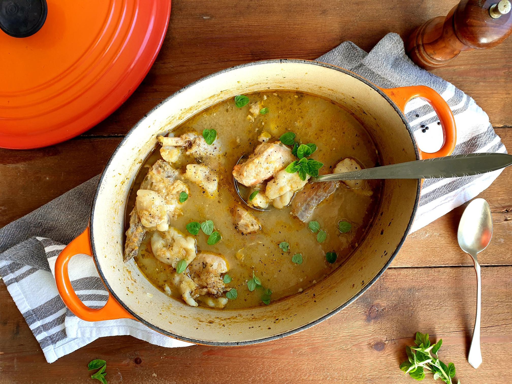 Chicken Stew with Simple Dumplings (Obara) Istrian Recipe