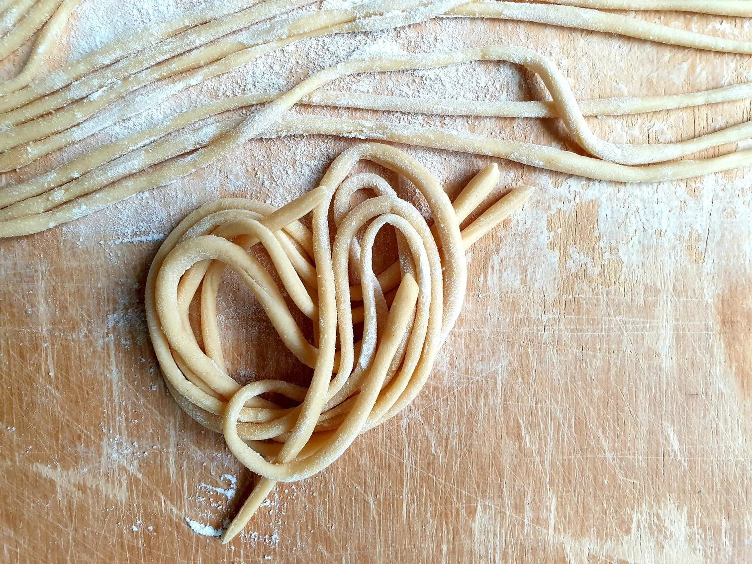 Bigoli-Hand Rolled Thick Spaghetti Pasta (Istrian Recipe)