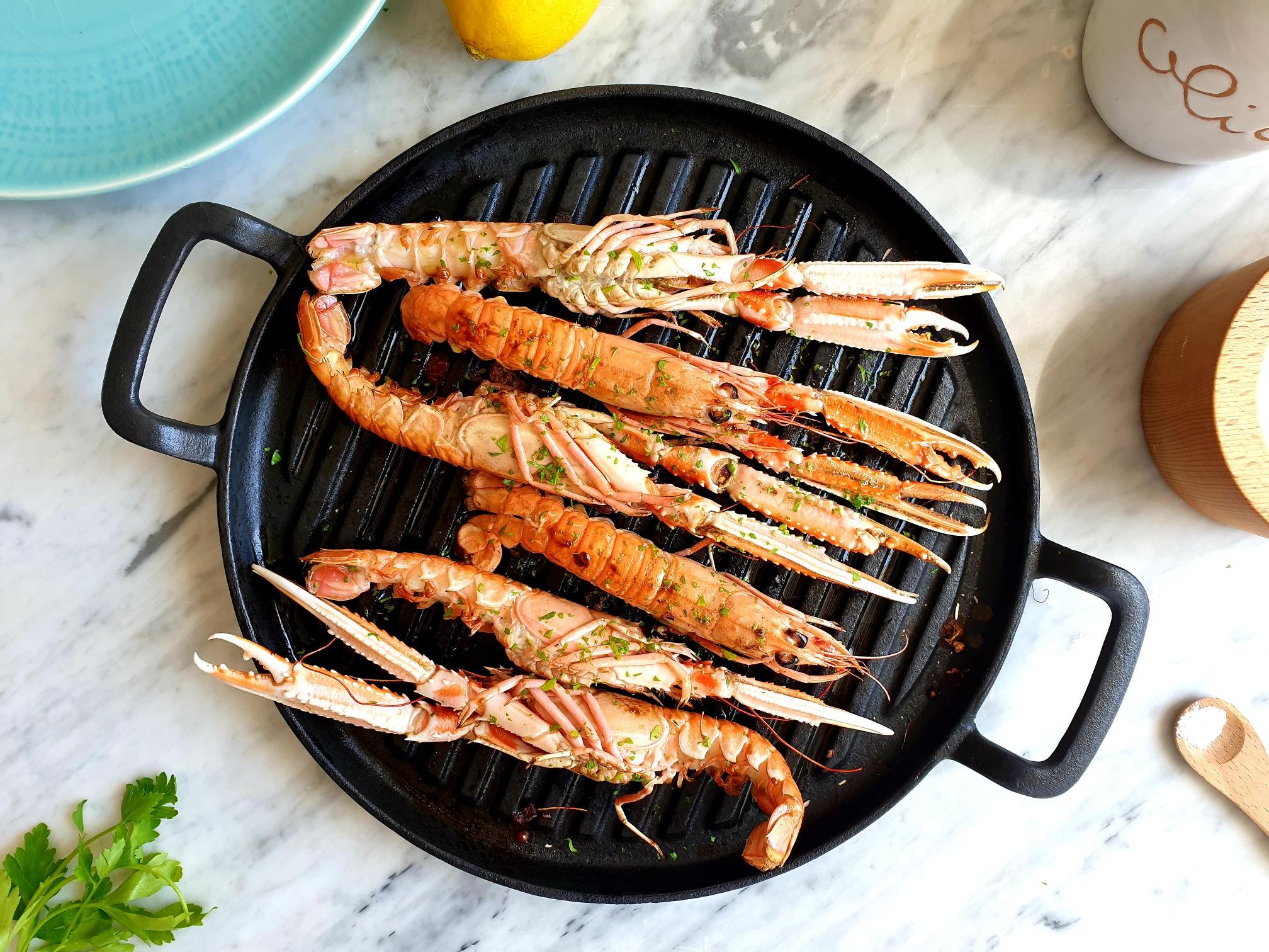 Grilled Langoustines Istrian Style Recipe
