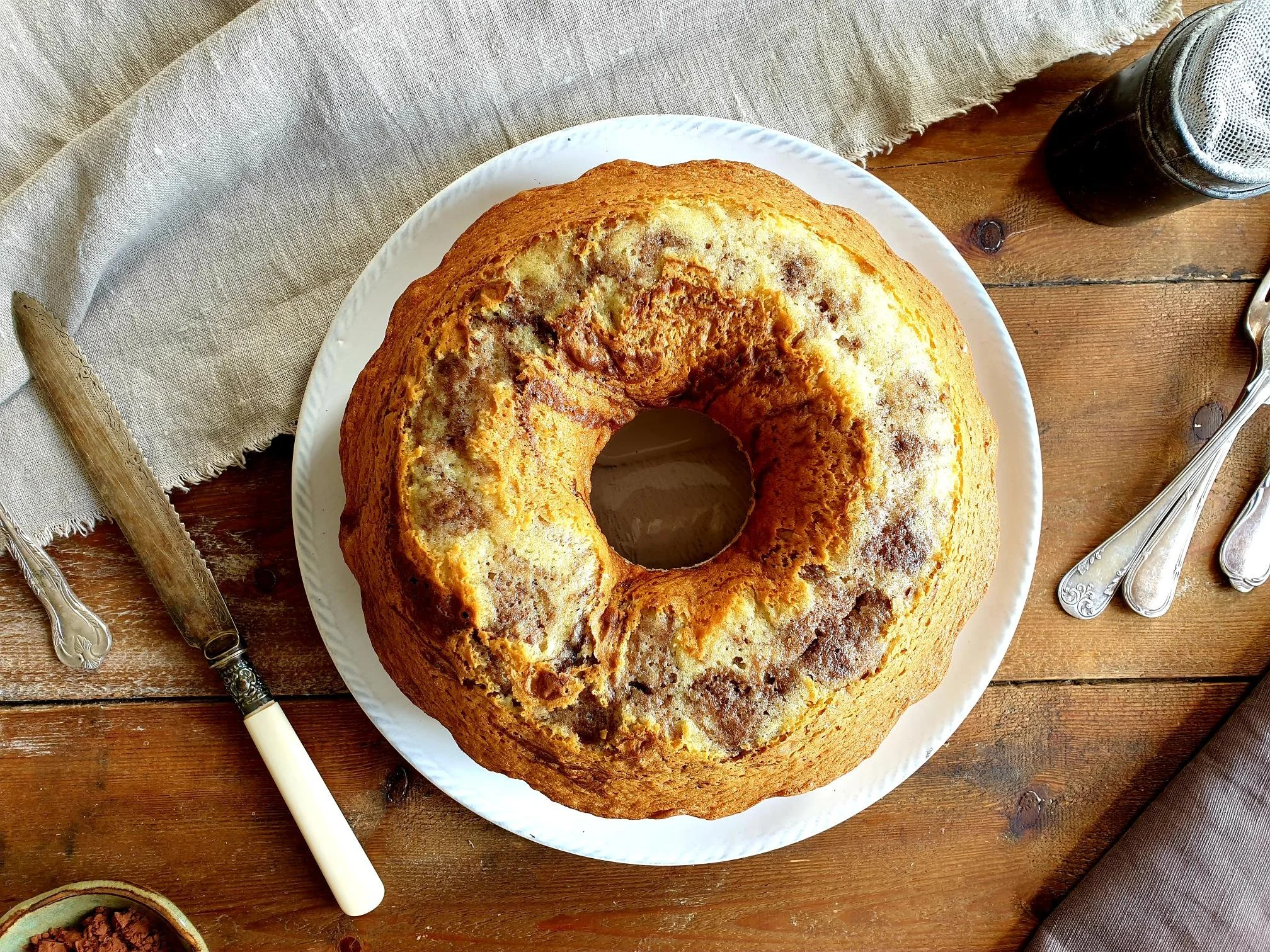 My Mother's Marble Chocolate and Vanilla Ring Cake Recipe — Beans