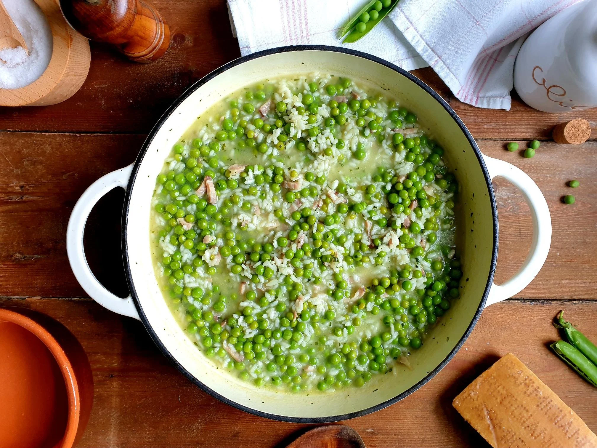 style Rice and Peas Recipe (Risi e Bisi) — Beans & Sardines