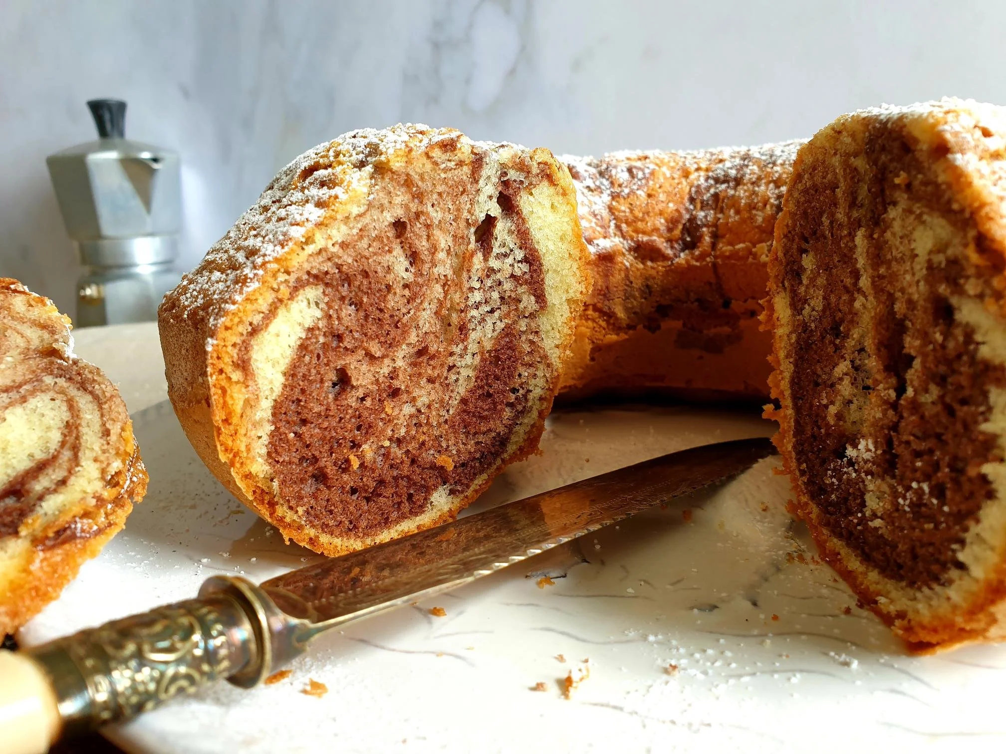 My Mother's Marble Chocolate and Vanilla Ring Cake Recipe — Beans