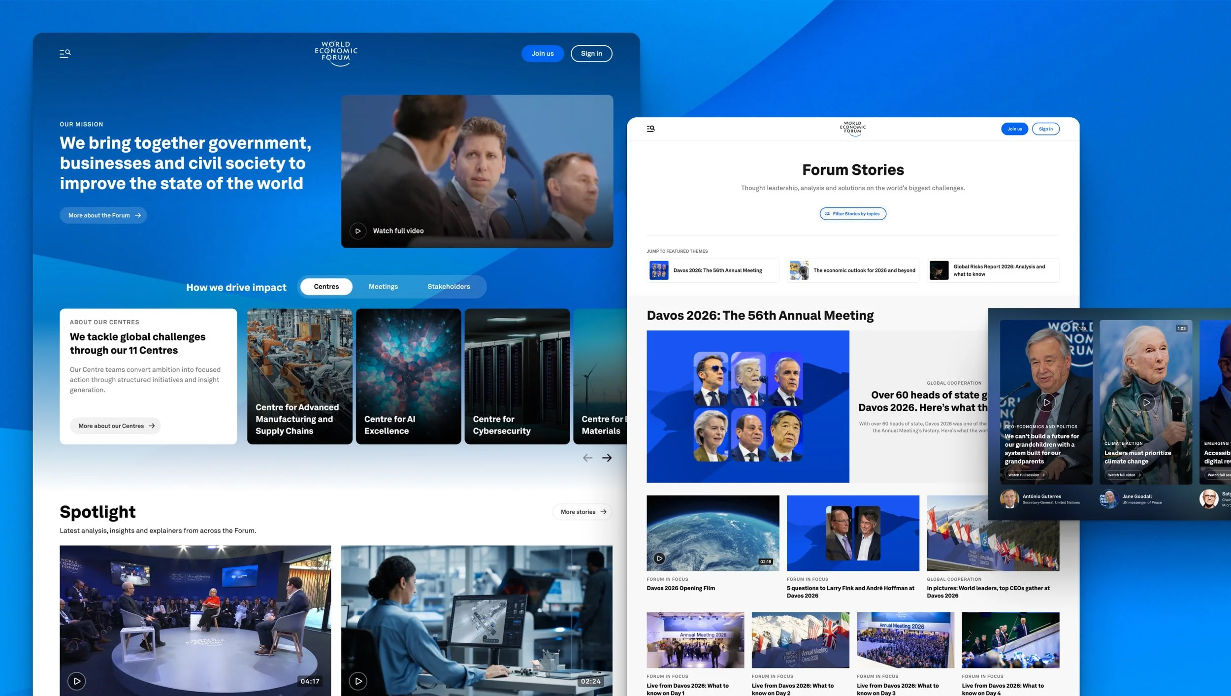 World Economic Forum — Enhancing global engagement
