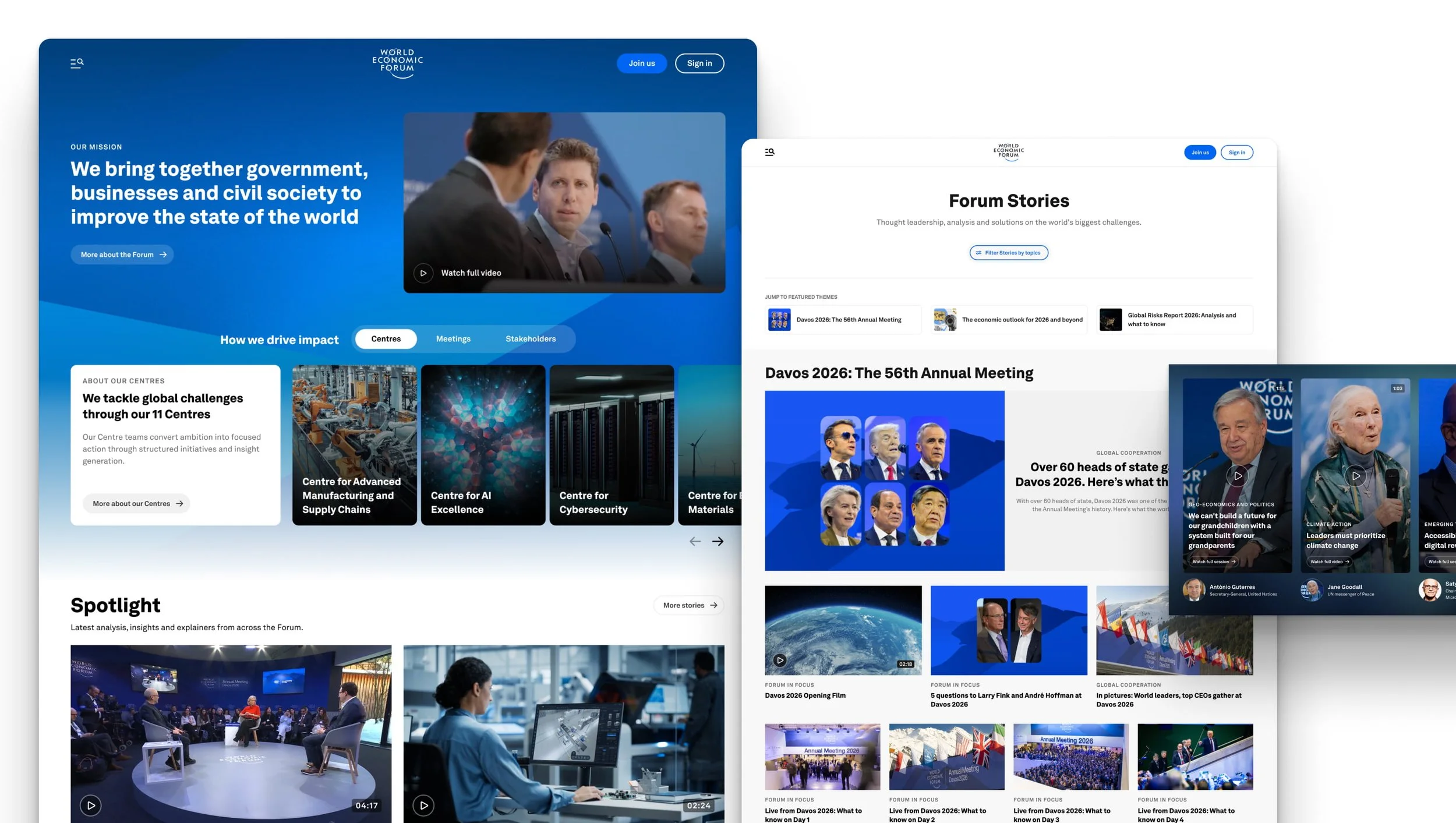 World Economic Forum — Enhancing global engagement