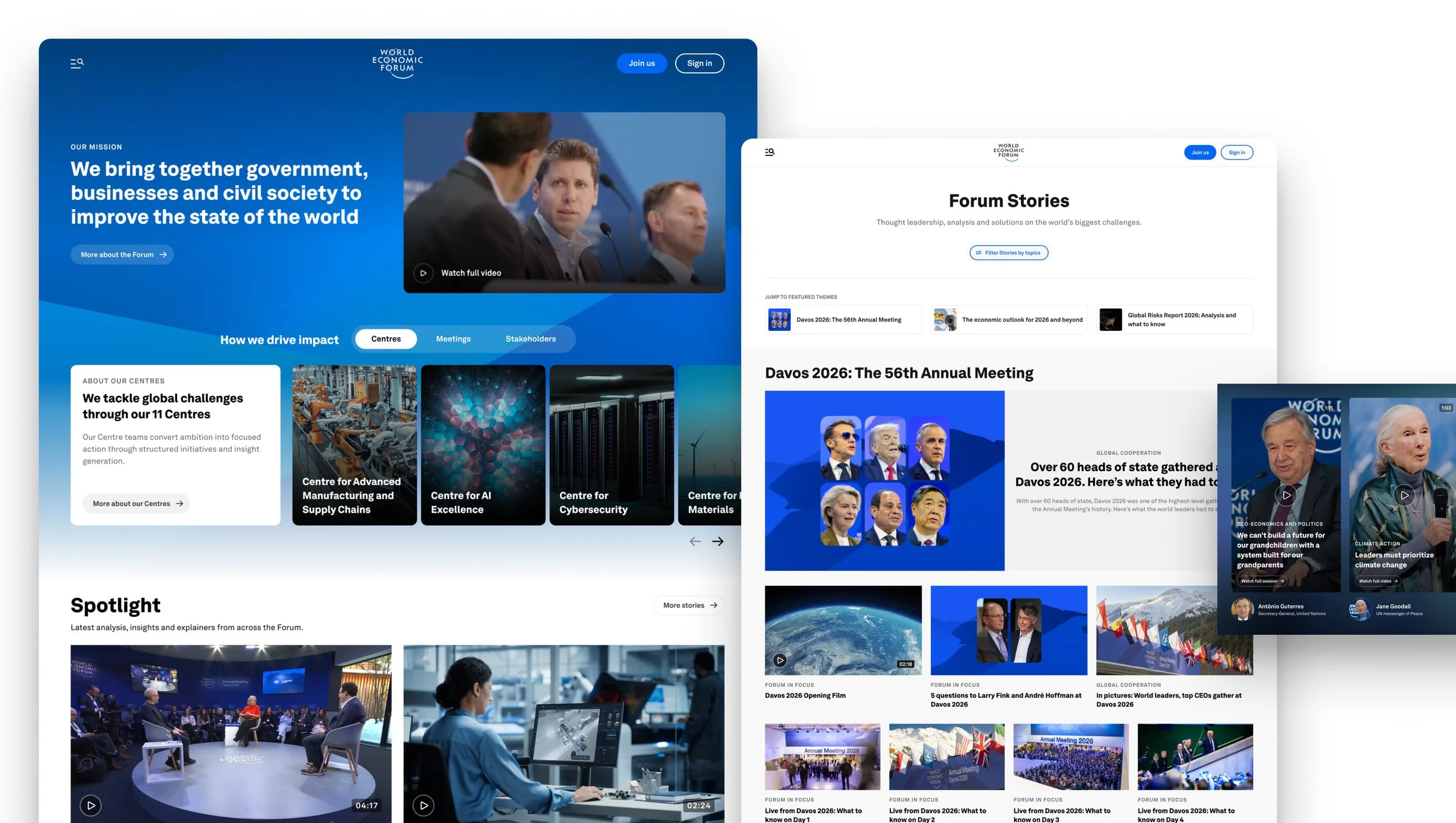 World Economic Forum — Enhancing global engagement