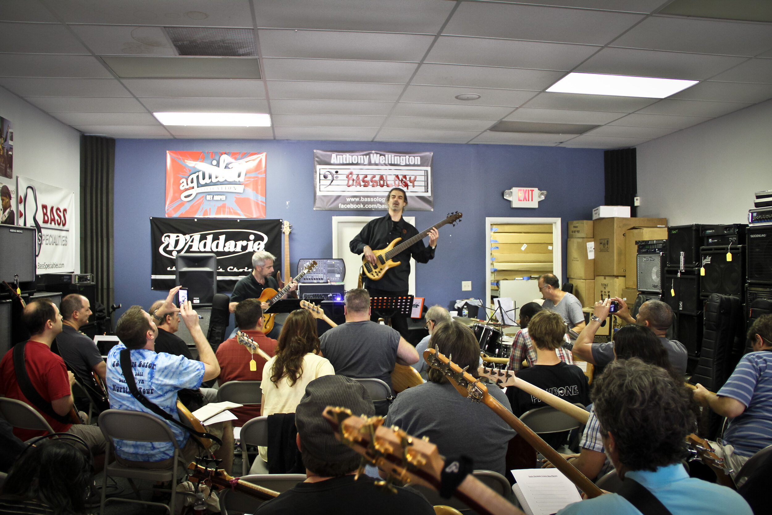 Bass Immersion Day clinic on “Odd Meter Grooves” at Bass Specialties in 2011
