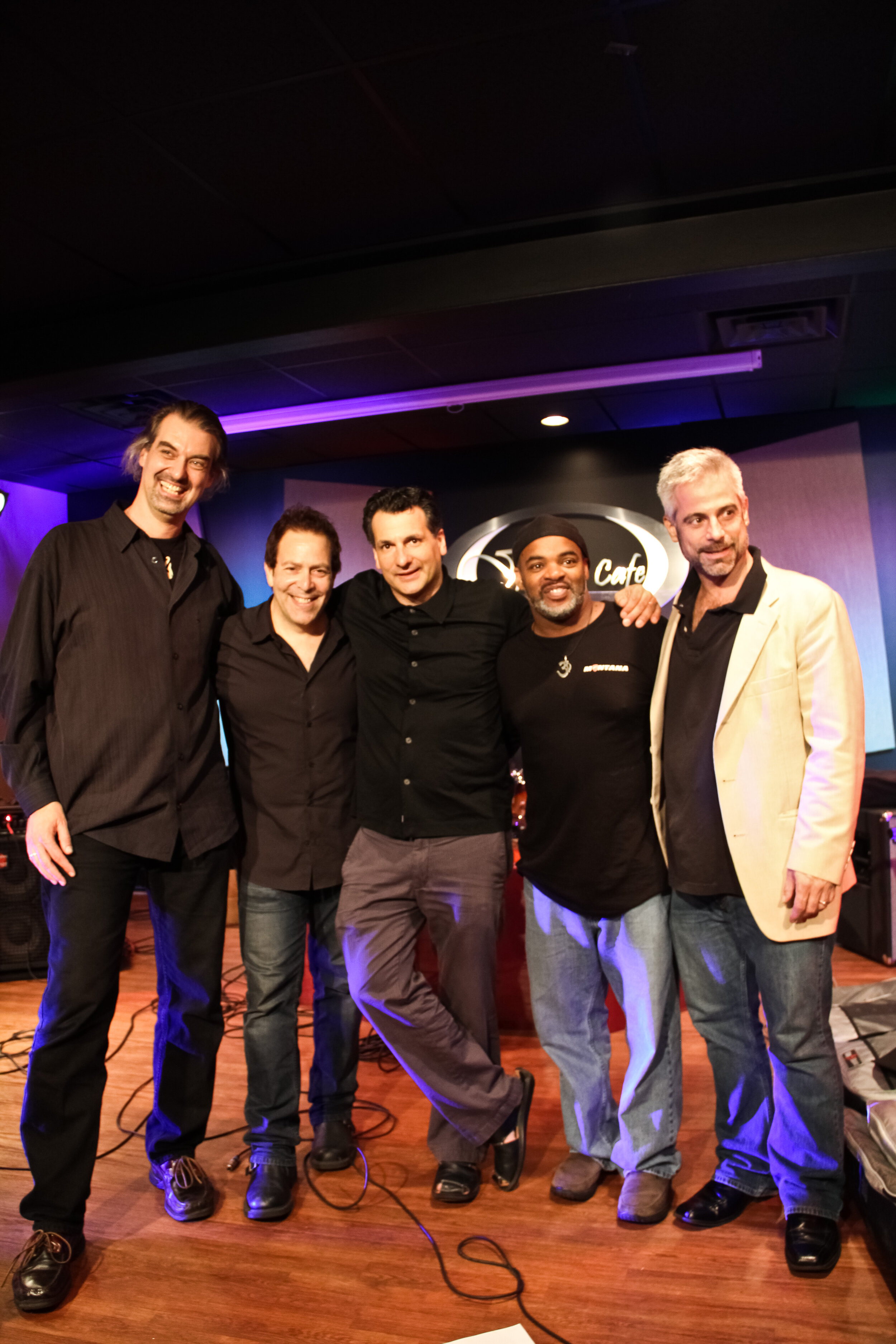 Patrick Pfeiffer, Mike Visceglia, John Patitucci, Anthony Wellington and Sean Harkness at Bass Immersion Day Summer 2011