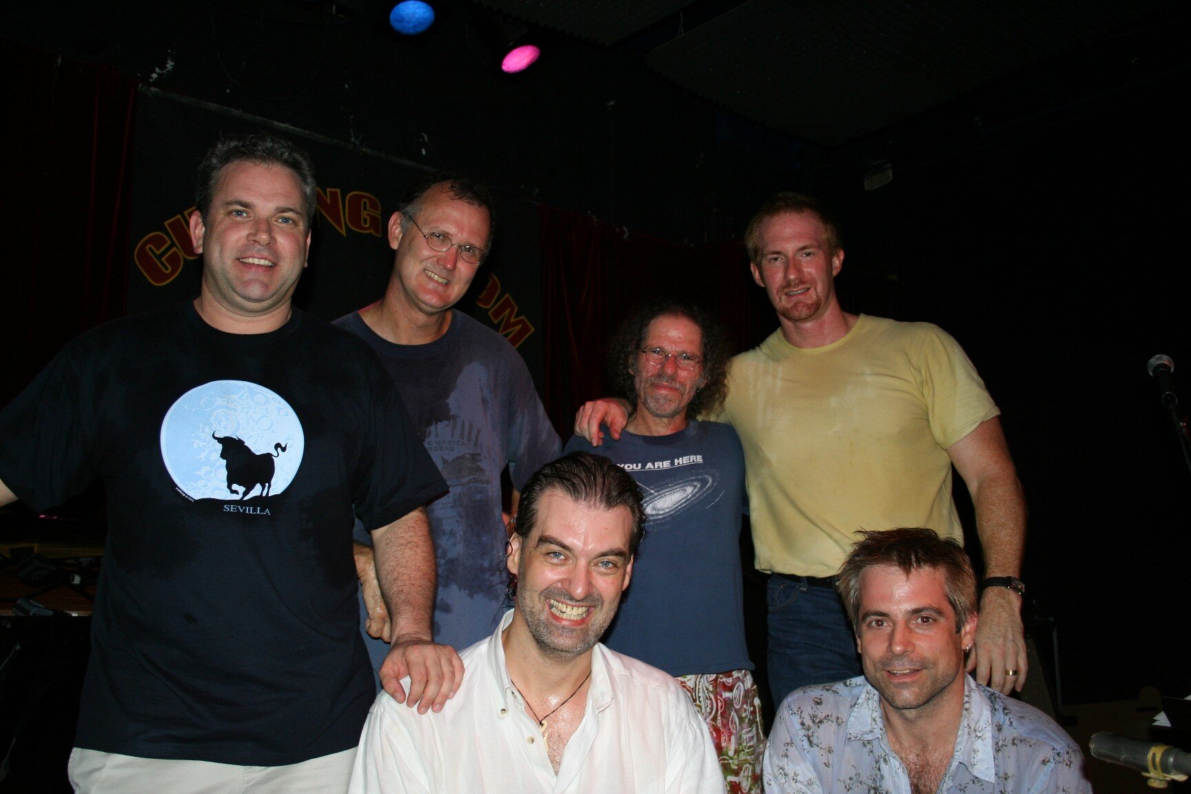 An early version of PHX (formerly “Phoenix”): Brian Sears, Dave Meade, Patrick Pfeiffer, Gary Corwin, John Tennyson and Sean Harkness 
