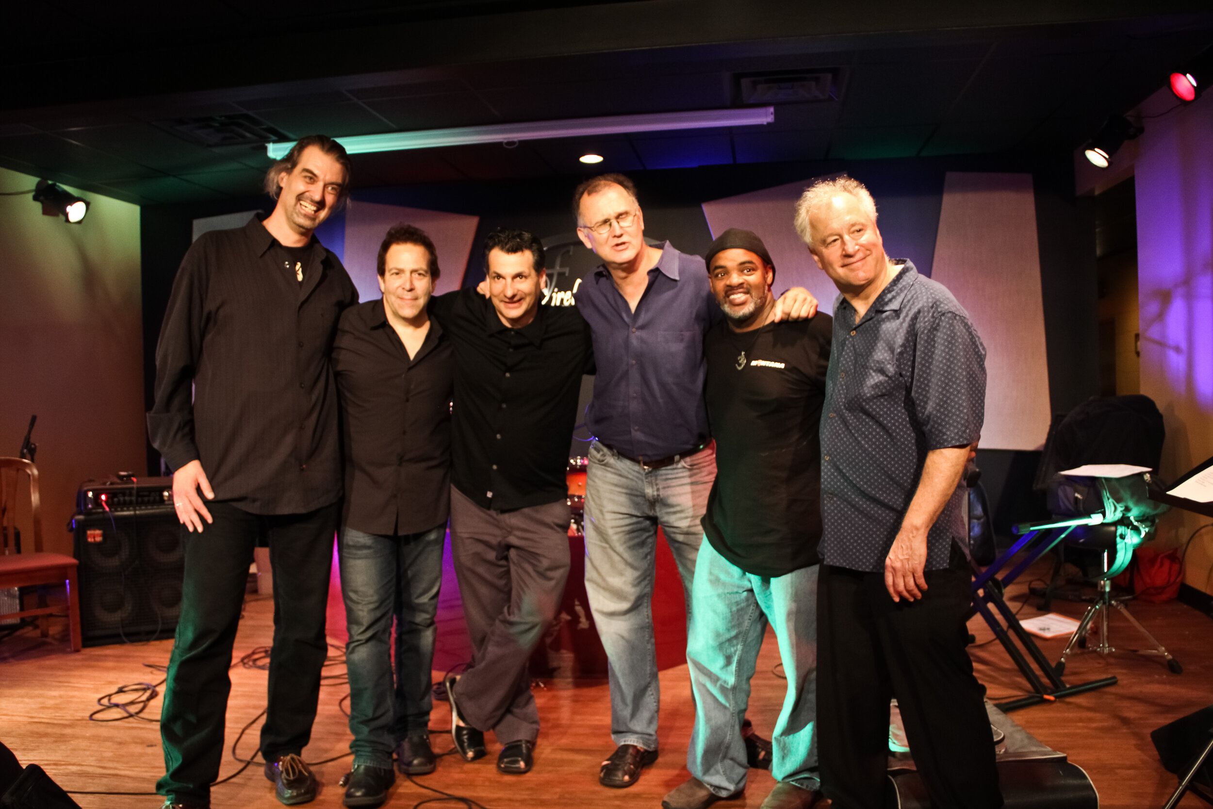 Patrick Pfeiffer, Mike Visceglia, John Patitucci, Dave Meade, Anthony Wellington and Mitch Schechter at Bass Immersion Day Summer 2011