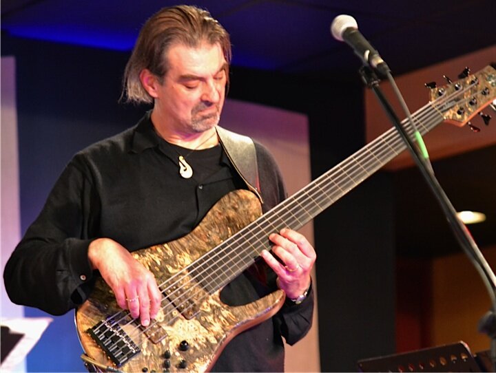 …Soloing on the “Pfeiffer Signature” Fodera…