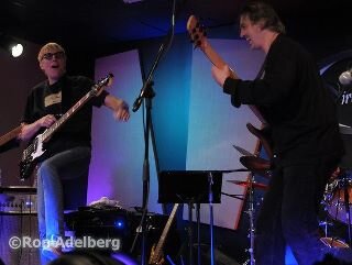 Will Lee and Patrick Pfeiffer having waaaaaay too much fun performing at the Firehouse Cafe