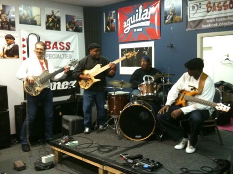 Performing with Gerald Veasley and Anthony Wellington at Bass Specialties in Bensalem, PA