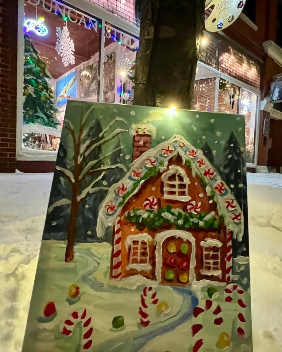 This was fun to create for a private paint party!