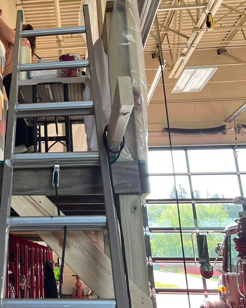 The long awaited mural is in the final stage! Not only are our finest dedicated to our community they are extremely patient and kind. It&rsquo;s taken longer than most murals with only an hour or so here and there between students, paint parties, and