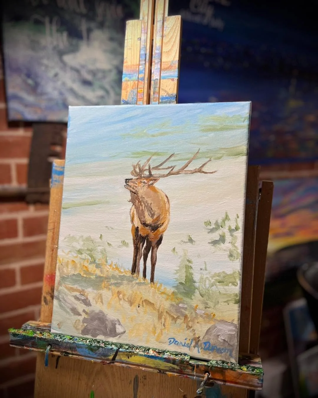 Join us at the Gaylord Alpenfest  Wednesday, July 15th to follow Daniel in creating this majestic painting! 
There will be an adult session and a session for teens! 
Tickets will go on sale this week so keep watch or check back!
