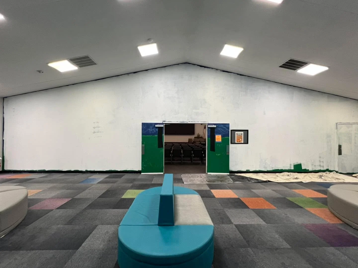 The ladies have successfully covered last year&rsquo;s Kids Camp Mural! This week we begin the 4th mural for this year&rsquo;s theme. Kids Camp starts next week! 
I will be out of the Studio most of this week, please feel free to text, message, or em