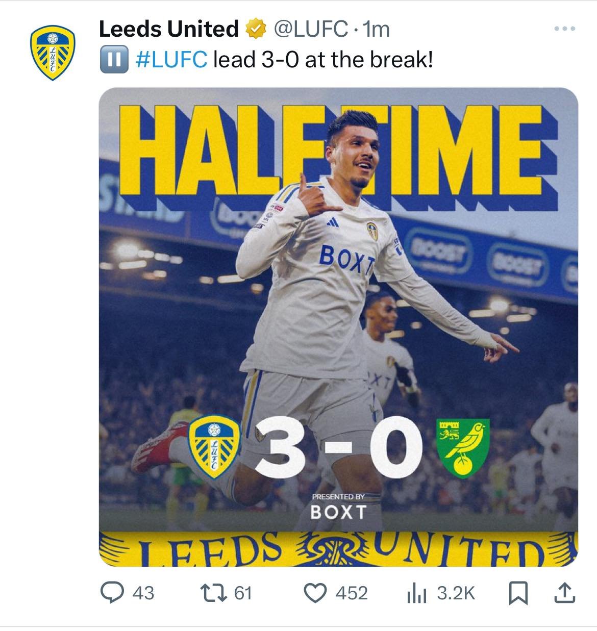 We&rsquo;ll take that. #lufc