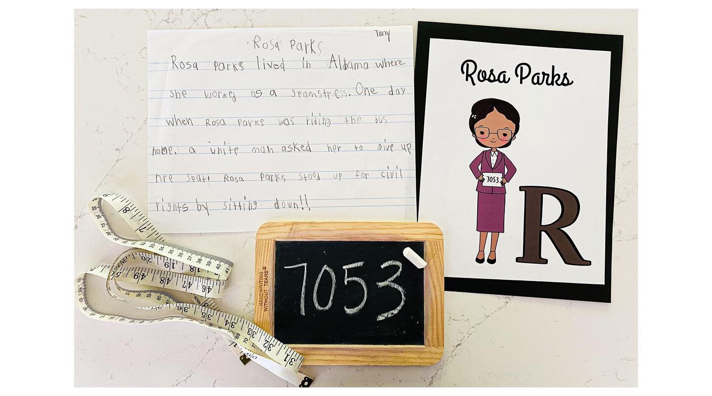 Meet Rosa Parks! Little learners got to meet Rosa Parks through rich text in our Historical Biography lesson this week. 📚📝

Her story came&nbsp;to life on the pages of our lesson for&nbsp;3-5th graders. Students enjoyed reading, writing, and learni