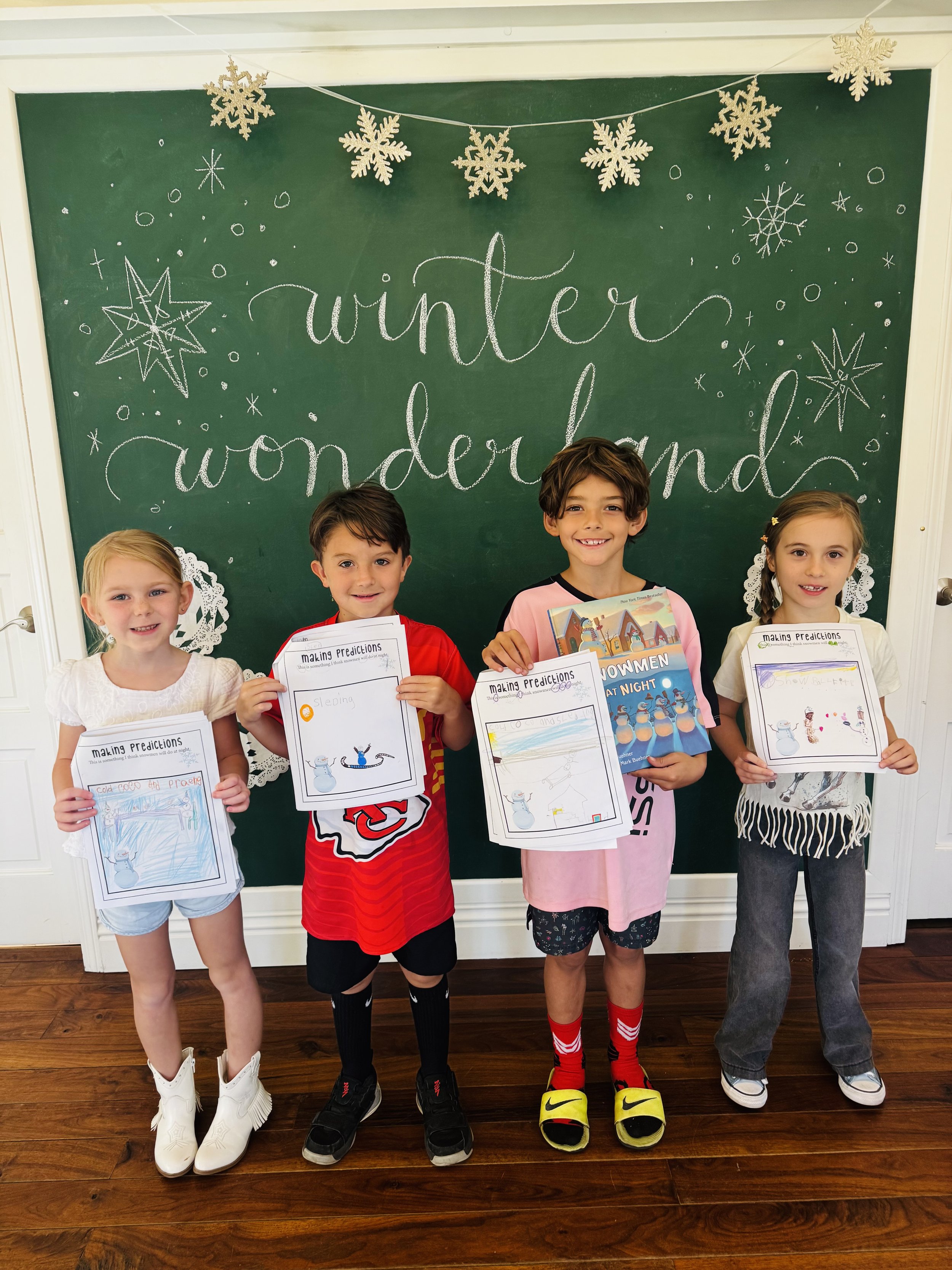 Free Snowmen at Night Book Study