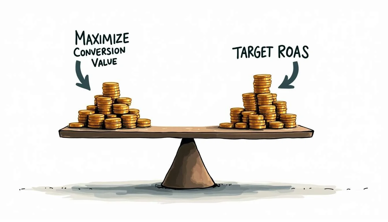 Maximize Conversion Value vs. Target ROAS Bidding: Which Strategy is Best?