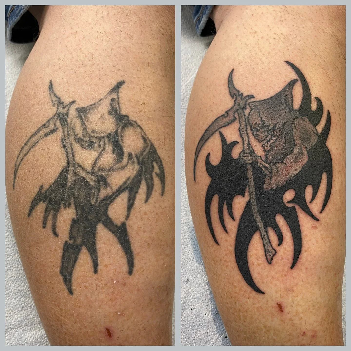 Got an old tattoo you&rsquo;re not so happy with anymore, you don&rsquo;t always have to cover it up! We can also breathe some new life into them. By @turnermade