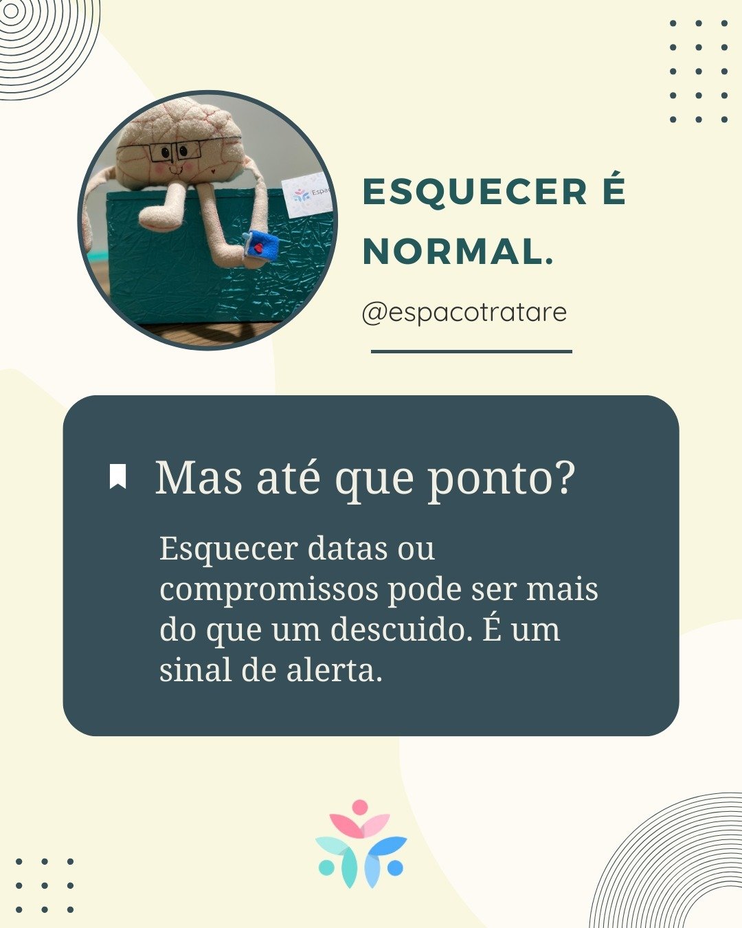 Esquecer nomes, compromissos ou tarefas pode parecer algo simples, mas pode tamb&eacute;m ser um sinal de que o c&eacute;rebro est&aacute; pedindo aten&ccedil;&atilde;o. 

A avalia&ccedil;&atilde;o neuropsicol&oacute;gica nos ajuda a diferenciar o qu