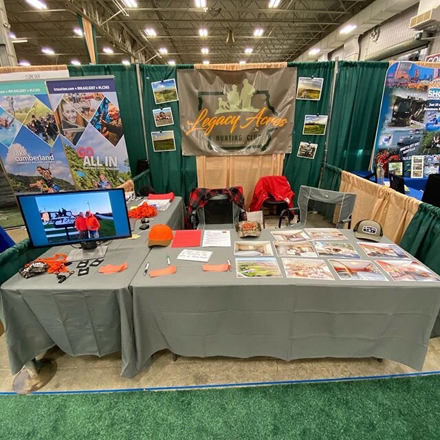 We are at the Indiana Boat &amp; Travel show until Sunday. Come visit us! #indianaboatsportandtravelshow #hunting #tradeshow #tradeshowbooth #indiana #uplandhunting #birdhunting