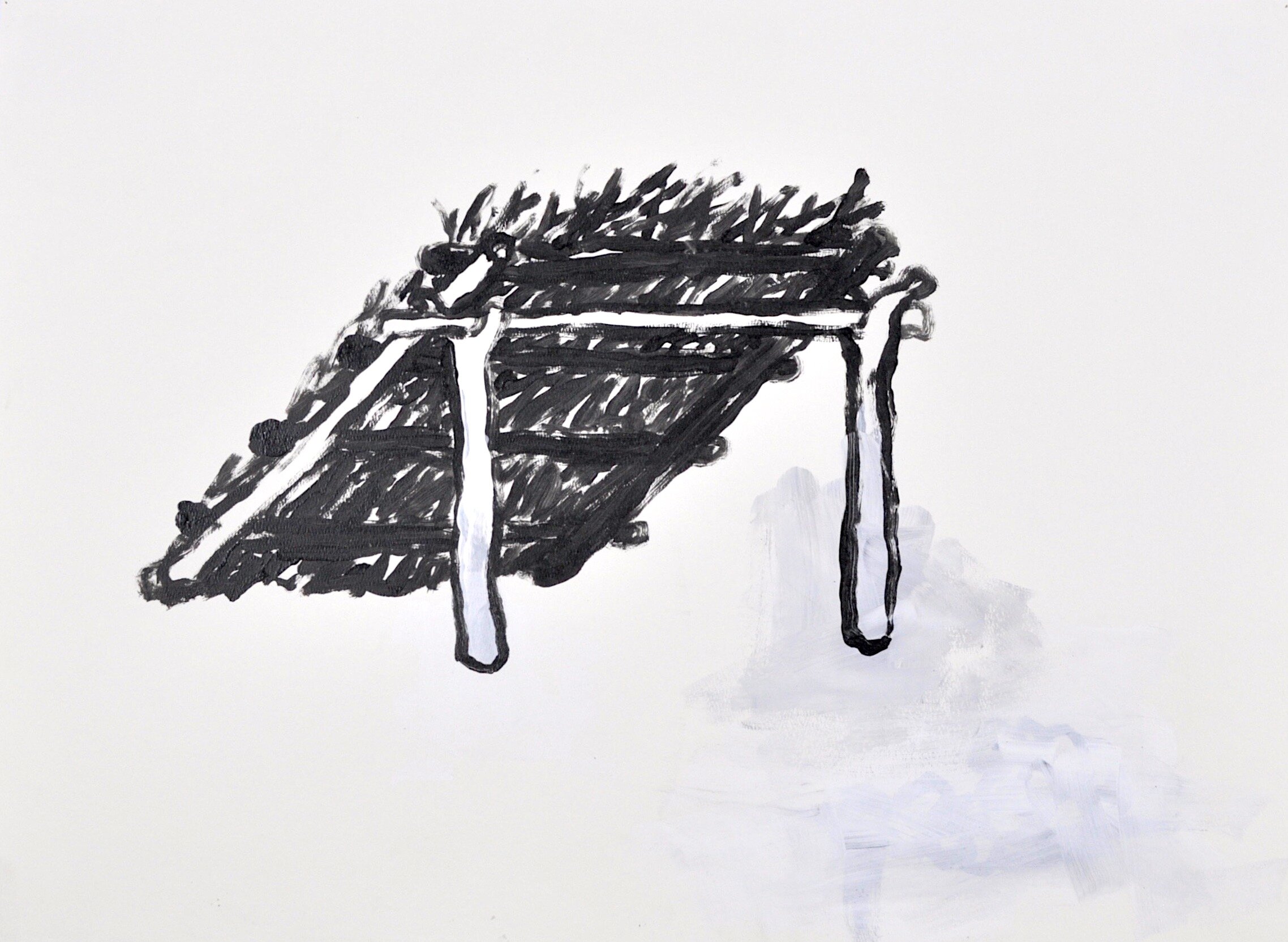 Untitled, Acrylic on Paper 2016, 22" x 30"