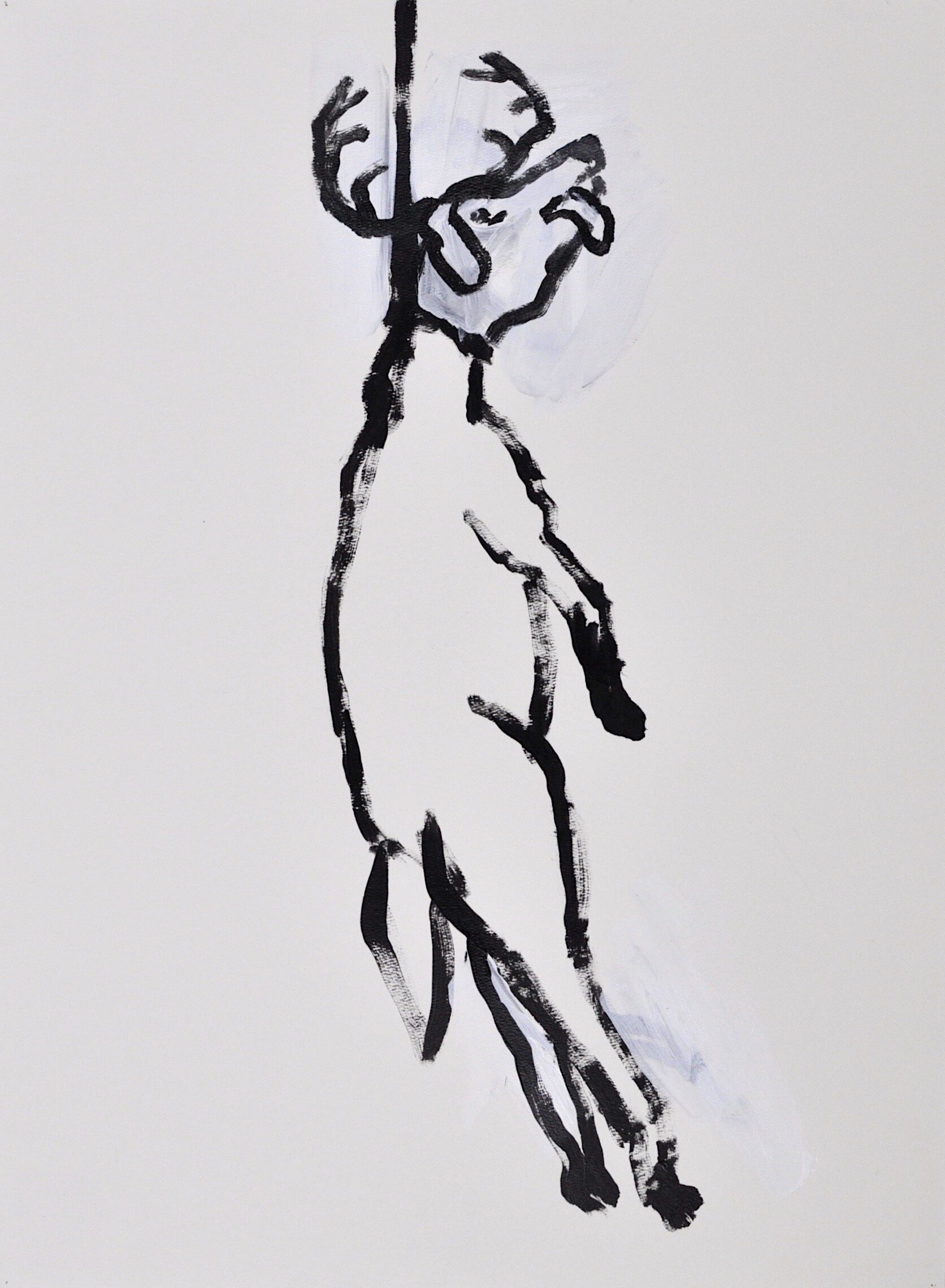 Untitled, Acrylic on Paper 2016, 30" x 22"