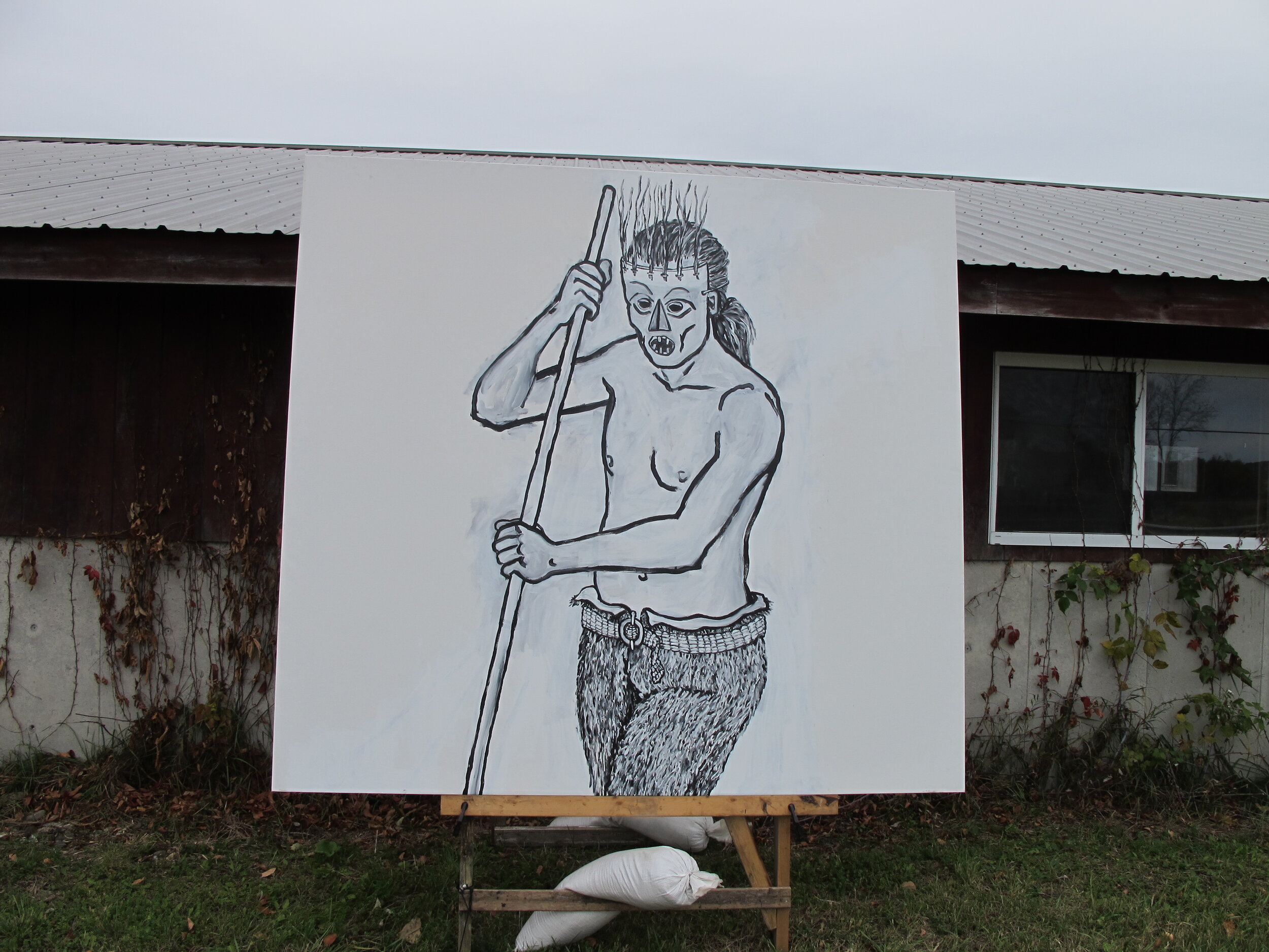 Close-up of Painting in "Truck" show, October 12, 2015