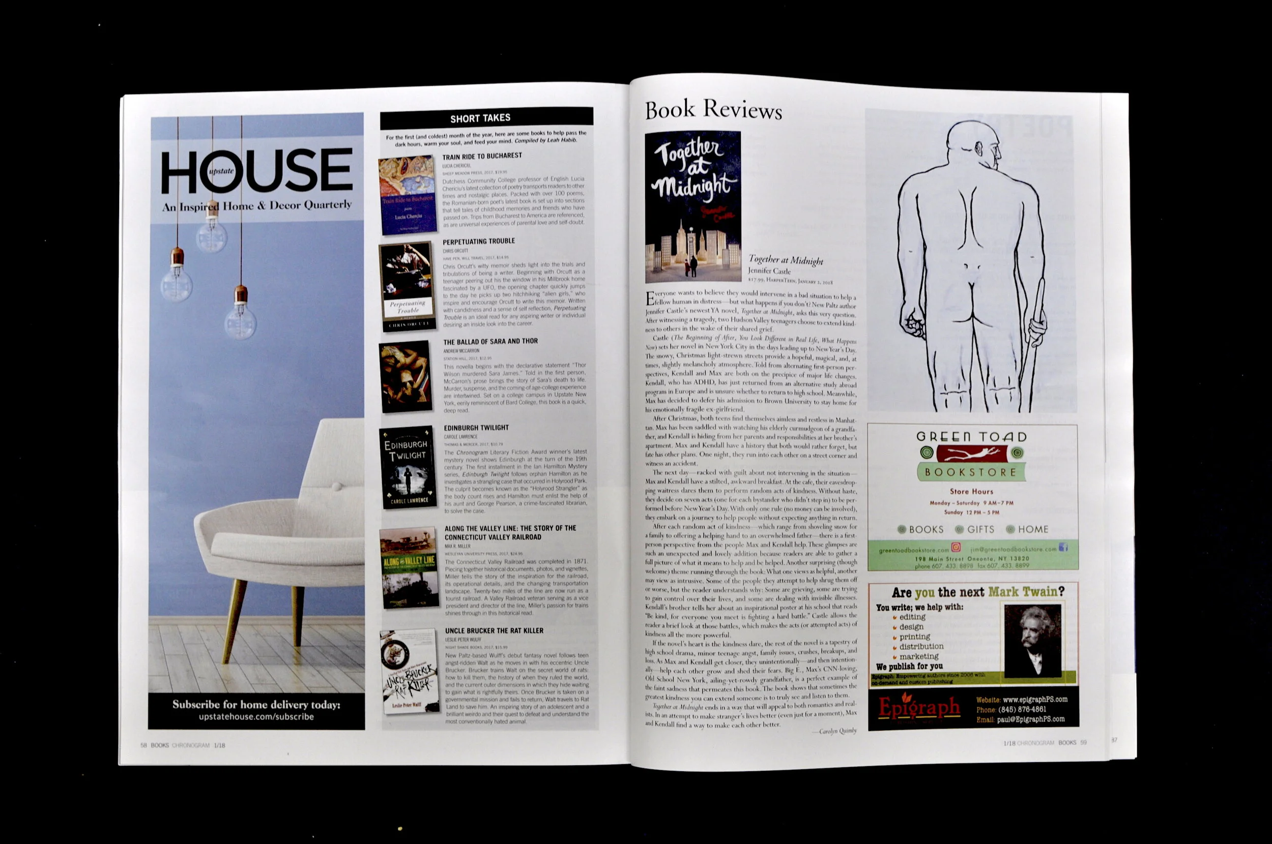 Chronogram Magazine, January 2018